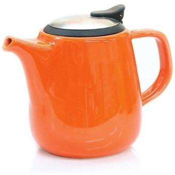 Daze Tetera de cerámica w/tapa de acero inoxidable infusor - # 1 Mejor Tetera para té Brew