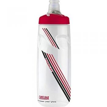 Camelbak Podium - Botella Transparente/Rojo
