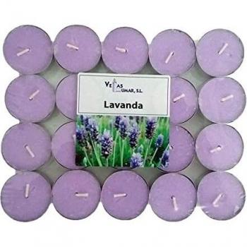 Velas perfumadas Lumar Mini Lavanda (20 uds)