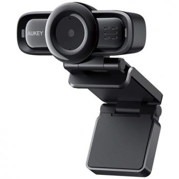 Aukey PC-LM3 Stream Series Autofocus Full HD Webcam with 1/3 CMOS Sensor, 2 MP, 1920 x 1080 Pixels, USB 2.0, Black
