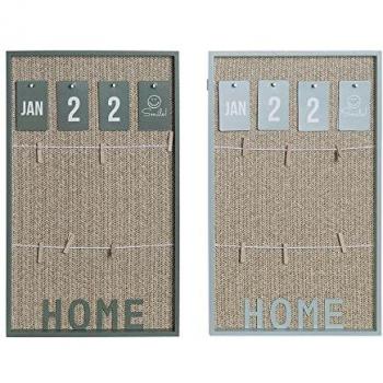 Cuadro Portafotos con Pinzas DKD Home Decor Aluminio Polipropileno Madera MDF 30 x 3 x 50 cm (2 Unidades)