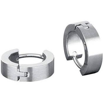 Edelstahl Creolen Pendientes circulo Acero Inoxidable Unisex Pendiente Plateado, Acero Inoxidable, Sin Definir