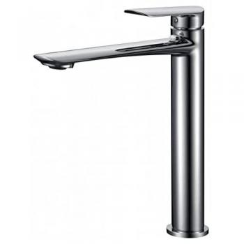 Grifo de lavabo caño alto mezclador monomando MICE - Grifería alta para lavamanos en color cromado