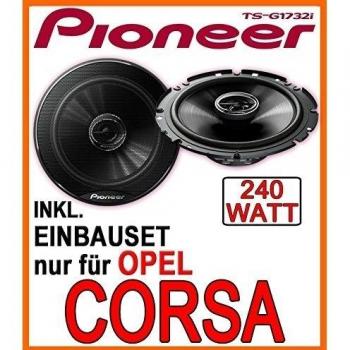 Opel Corsa B, C, D - Lautsprecher -Pioneer TS-G1732i - 16cm Einbauset