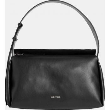 Calvin Klein Bolso de hombro negro con cremallera