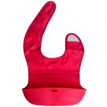 Plegables de silicona bebé baberos de alimentación del cubo regalo WD-01