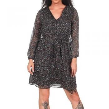 Only Cera Women's 3/4 Sleeve Short Dress - Black
