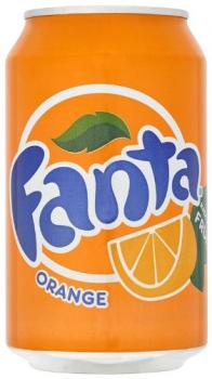 Fanta Naranja Lata de 0.33 cl, 24 unidades
