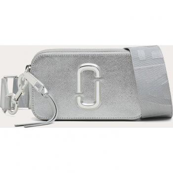 MARC JACOBS The Snapshot DTM Silver Leather Camera Bag Size: One Size