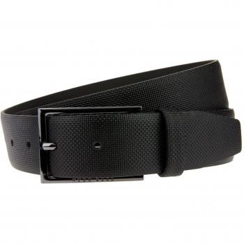 Hugo Boss Men's Black Leather Belt, Size 85