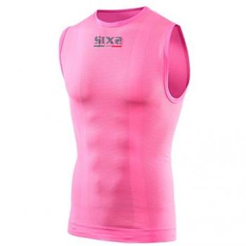 Sixs Neon Pink Sleeveless Technical Base Layer Tank Top XL