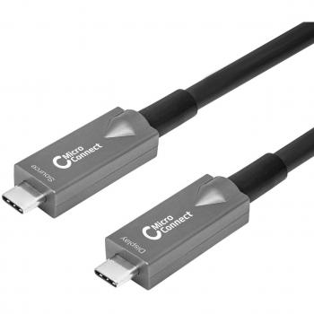 Cable USB-C Híbrido Premium de 10 metros con tecnología USB 3.2 Gen 2 (3.1 Gen 2) en color negro