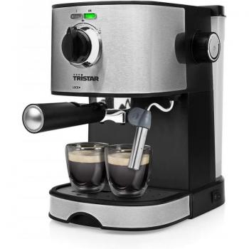 Tristar CM-2278 1100W Espresso Machine with Sump Filter Holder, Black and Stainless Steel