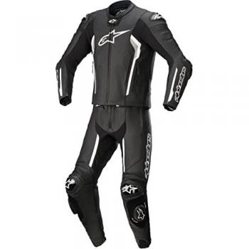 Alpinestars Mono de Cuero Missile V2 2 Piezas Negro-Blanco
