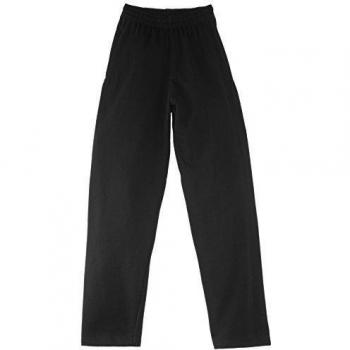 Fruit of the Loom Open Hem Jog Pants, Pantalones Deportivos Para Hombre, Negro