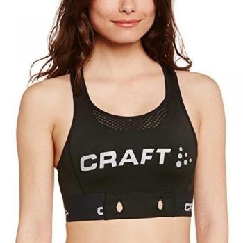 Craft Pulse - Sujetador deportivo para mujer, color negro, talla XS