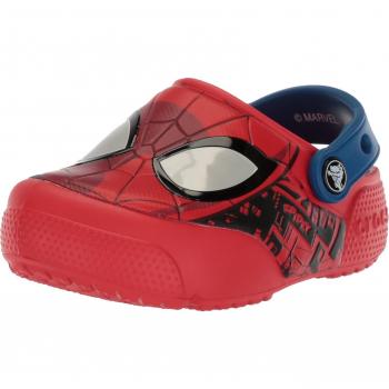 Crocs Fun Lab Spider-Man Lights Clog Kids, Niños Zueco, Rojo