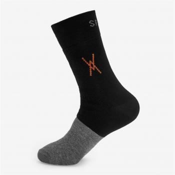 Calcetín de ciclismo unisex Spiuk All Terrain Winter largo negro gris