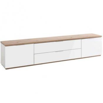 Mueble para TV Mundi con 2 Puertas y 2 Klapptüren en Alto Brillo, Dimensiones 240x51x40,5 cm