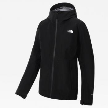 Chaqueta de mujer FUTURELIGHT™ Dryzzle The North Face - Capucha, color negro, logo blanco, talla XL