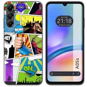 Funda de Silicona para Samsung Galaxy A05s con Diseño de Comic y Dibujos