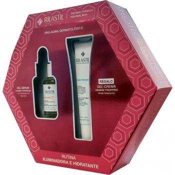 Rilastil Intense C Serum + Hydrating Anti-Wrinkle Gel Cream Set (2 pcs)