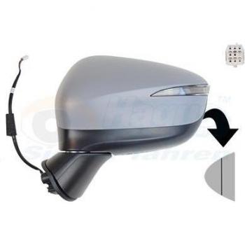 Espejo retrovisor VAN WEZEL 2791805 con ajuste eléctrico, acabado en negro, diseño aerodinámico, compatible con varios modelos de vehículos y fácil instalación