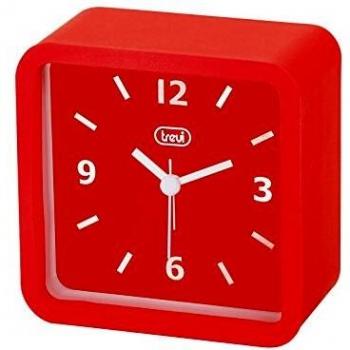 Trevi SLD SL 3820 BLU-Reloj DE Cuarzo con Alarma, Color Rojo, 10.3x10.3x5 cm