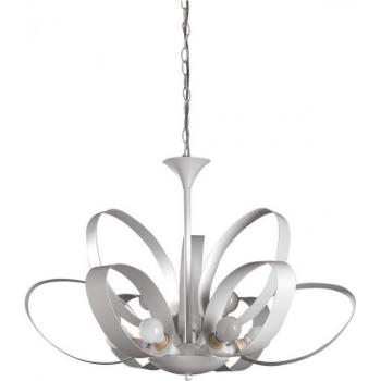 Lámpara colgante de diseño SERENA de 9 luces, metal blanco