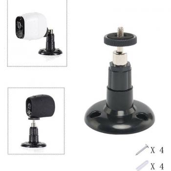 Soporte de seguridad ajustable de plástico para pared y techo, 3 unidades, compatible con cámaras Arlo/Arlo Pro