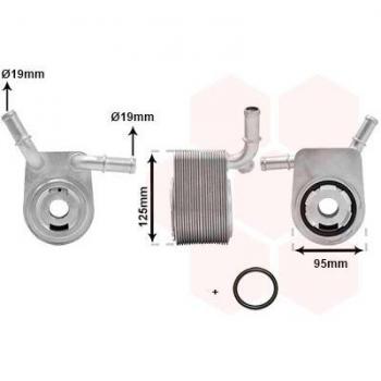 Enfriador de aceite VAN WEZEL 18013721 para motor