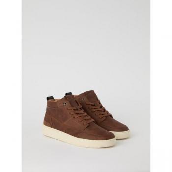Björn Borg Men's Mid Sneaker PU T1055 Brown, Size 40