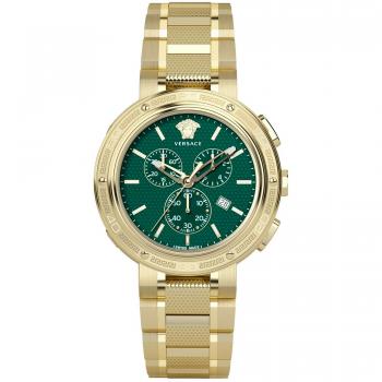 Versace V-Extreme Pro Chronograph Stainless Steel Watch, Yellow male, Size: ONE SIZE