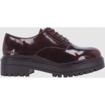 Chika10 Vagabund 01 Zapatos de Cordones Estilo Chunky para Mujer Color Marrón