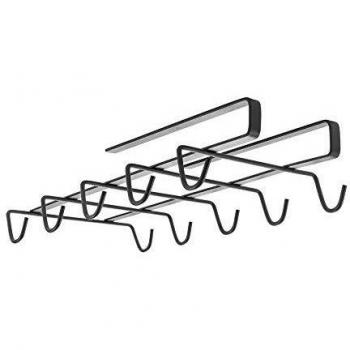 Metaltex Lava Organizador Tazas, Negro, 28x14x6
