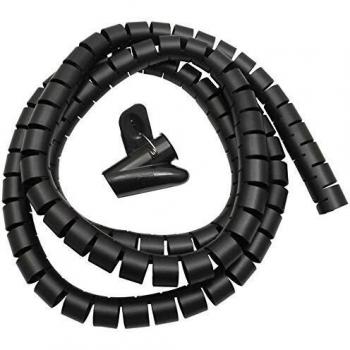 Maclean MCTV-676 B - Trenzas para Cubrir Cables, 25mm x 2m