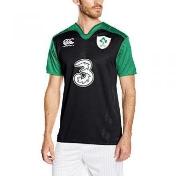 Canterbury Ireland Alternate Pro Short Sleeve - Camiseta de rugby para hombre, color negro, talla XL