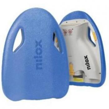 Nilox Scooter de Mar E Waterboard - Scooter acuático, color azul, diseño ligero y portátil, velocidad máxima de 20 km/h, batería recargable con autonomía de hasta 60 minutos, resistente al agua con certificación IPX7