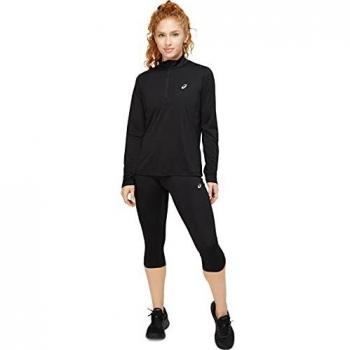 ASICS Core 1/2 Zip Camiseta De Running Mujeres - Negro