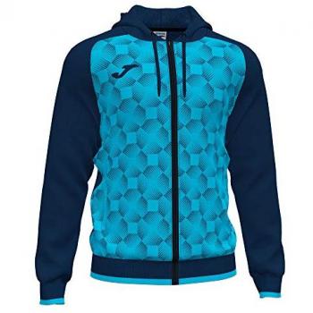 Chaqueta con capucha Joma Supernova III hombre marino turquesa flúor