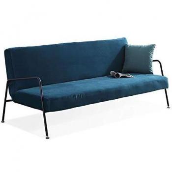 Adec Group Skull, Sofa Cama, Sofa con Sistema Clic-clac, Acabado Tejido Verde Aguamarina, Medidas: 182 cm