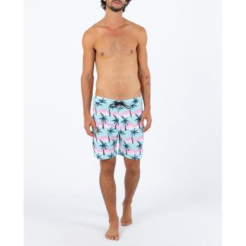 Hurley Bañador Corto Phantom Classic 18' - Material de secado rápido, tecnología de estiramiento en cuatro direcciones, diseño clásico de 18 pulgadas, cintura elástica con cordón ajustable, bolsillos laterales y