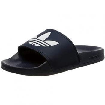 Adidas Adilette Lite Unisex Slides - Ultra-soft Blue Sandals, Size 10 US