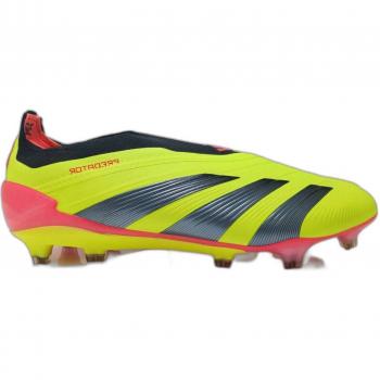 Botas de fútbol adidas Predator Elite LL FG, características: diseño laceless, tecnología de control en el toque, suela FG para césped firme, parte superior de tejido Primeknit para ajuste cómodo y soporte, refuerzo en la zona del