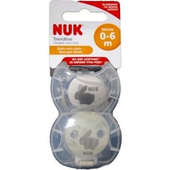Nuk chupete trendline con cinta,Silicona,0-6meses,COLOR SURTIDO