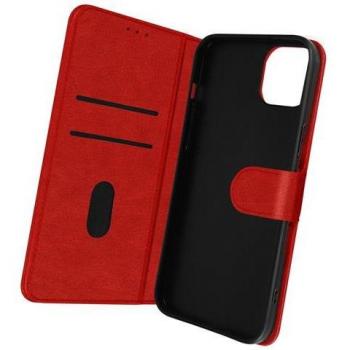 Funda iPhone 14 Avizar Chester, Tarjetero y Soporte Vídeo Rojo