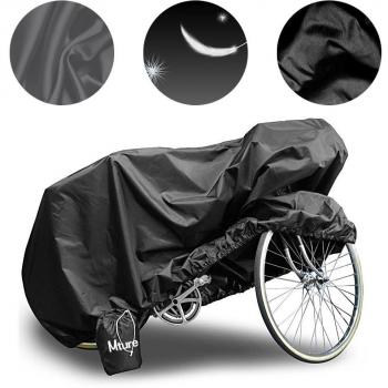 Mture Fundas para Bicicletas Impermeable Anti UV Cubierta para Bici Cubre-Bicicleta Protector contra Lluvia y Polvo para Bicicleta Motocicleta180x60x90CM - Negro