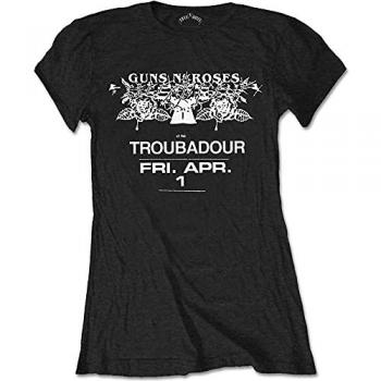 Guns N' Roses Women's Troubadour Metal T-Shirt - ROCK OFF L