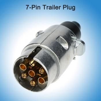 KKmoon 7-Pin Remolque 12V Plug Material Metal 7 Polos Barra Remolque N-Tipo Vehículo Terminal Conector