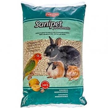 Lecho vegetal perfumado de maíz para roedores Sanipet 4 L